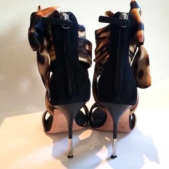 Giuseppe Zanotti Leopard Bow Sandal 115 Sz 6 35.5 - Picture 4 of 7